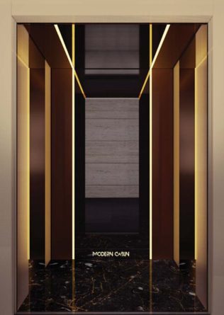 کابین آسانسور M324 مسی