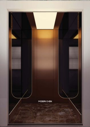 کابین آسانسور M368 مسی